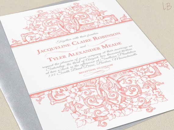 Victorian Themed Wedding Invitations 1