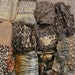 Instant Collection - Lot of 11 Vintage Scarves Long Square Assorted - Browns Beige