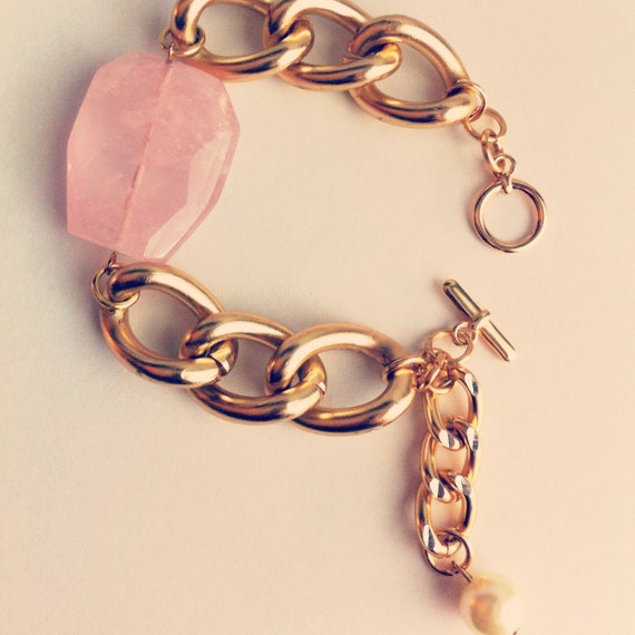 pink quartz bracelet pink quartz bracelet