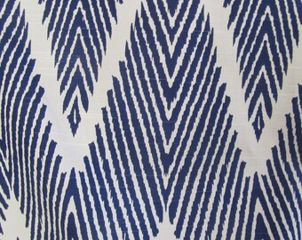 BALI NAVY designer, drapery/bedding/upholstery ikat fabric
