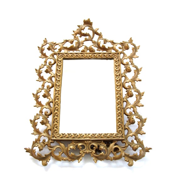 Large Vintage Victorian Rococo Mirror or by lakesidecottage