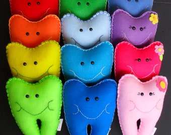 Colorful Tooth Fairy Pillows - Personalized