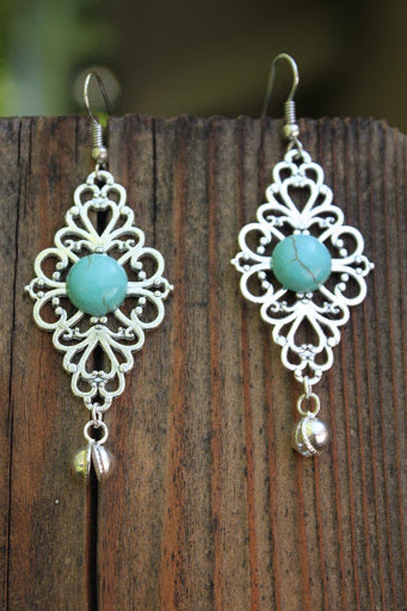 Moroccan Earrings Gypsy Jewelry Bohemian Dangle earrings