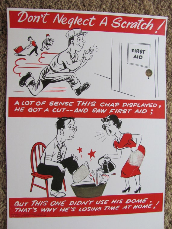 Retro Vintage Safety Poster Circa 1950s 11 by TotallyOldSchool