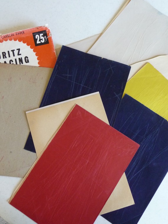 Dritz Tracing Paper vintage 1954 sewing supplies colored