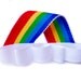 Rainbow Ribbon Sculpture hairclip, baby hairclip, girl hair clip / barrette.