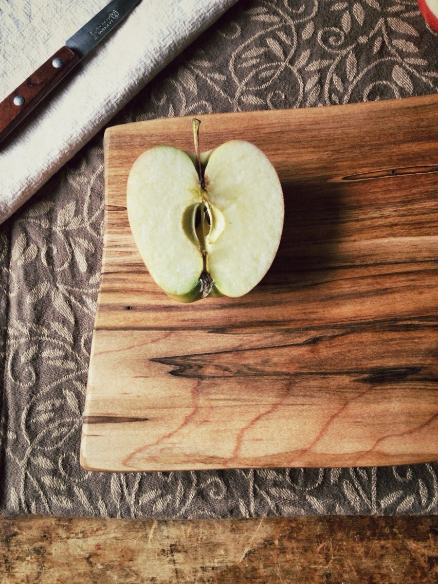 Cutting Board Silver Maple Rustic ServingTray Organic Home and