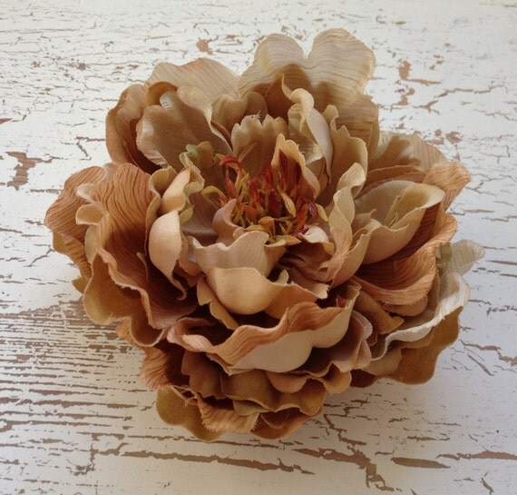 Silk Flowers One Large Boutique Quality Peony in by BlissfulSilks