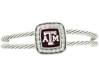 Texas A&M Aggies Stamp Necklace Bracelet or Earrings