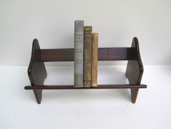 Bookshelf for Him Tabletop Book Shelf Small Brown Wood