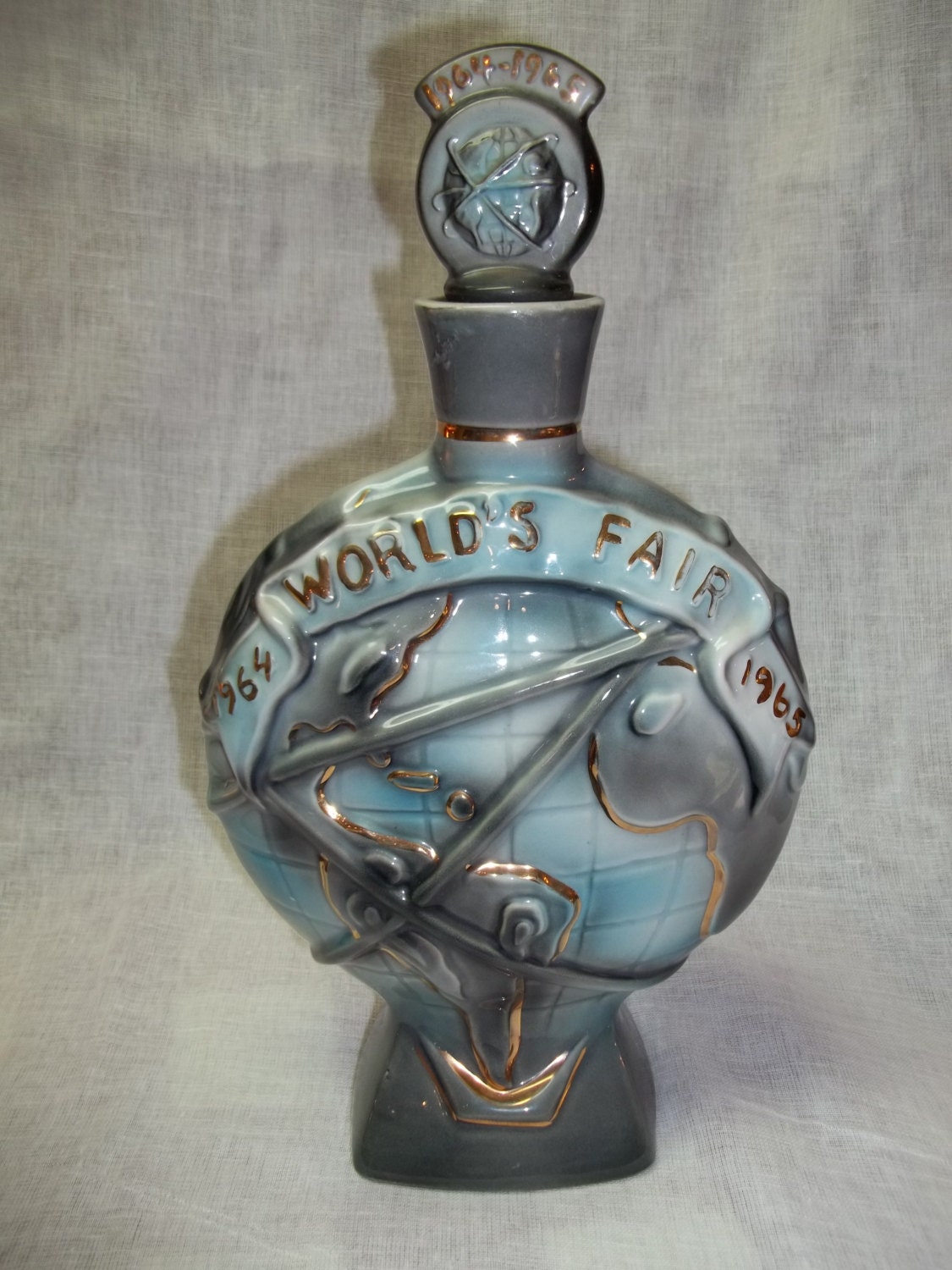 Vintage Jim Beam World's Fair 1964 1965 Liquor Bottle