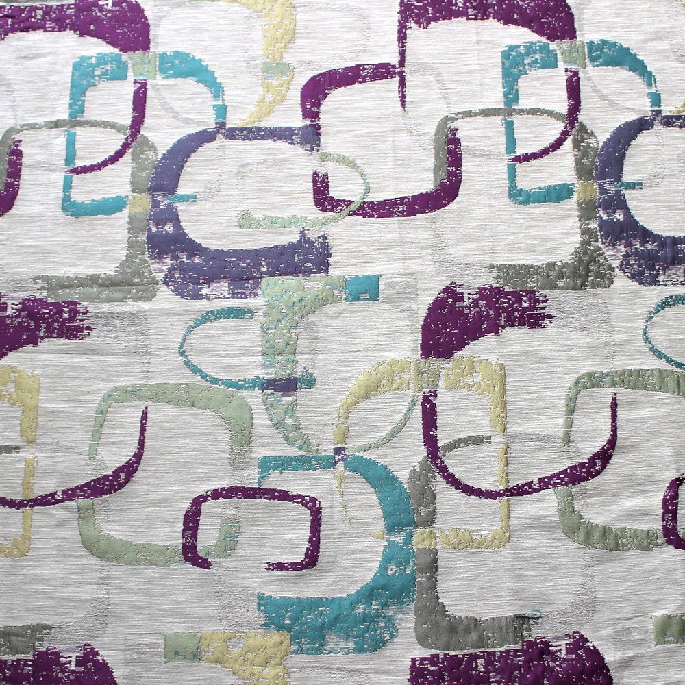 Multicolored Abstract Curtain Fabric Upholstery Fabric Curtain