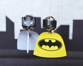 Superhero Collection. Caped Cutouts. DIGITAL DOWNLOAD. DiY Printable Design. Pinkadot Shop