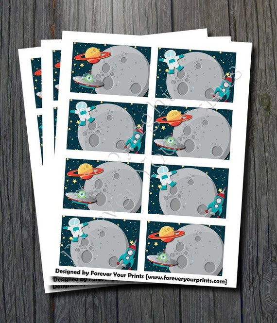 Outer Space Buffet Table Cards - INSTANT DOWNLOAD Il_570xn