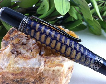 Funky Purple Corn Cob Writing Pen - Free Engraving