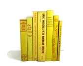 Decorative Yellow Vintage  Books  in  for Wedding Decor Home Decor Photography Prop
