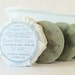 Natural Purifying Clay & Tea Tree Oil Round Facial Soap - face wash, vegan, acne cleanser, anti aging, glycerin