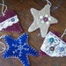 Wool Felt Ornaments- Primitive Hearts and Stars