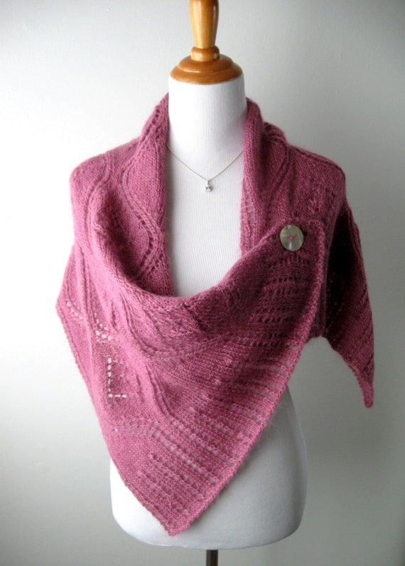 Hand Knitted Wrap / Shawl / Poncho SALE by AlmasKnitShop on Etsy