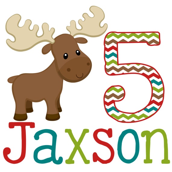 T-Shirt or Onesie Iron-on Transfer - Moose Printable DIY Il_570xn
