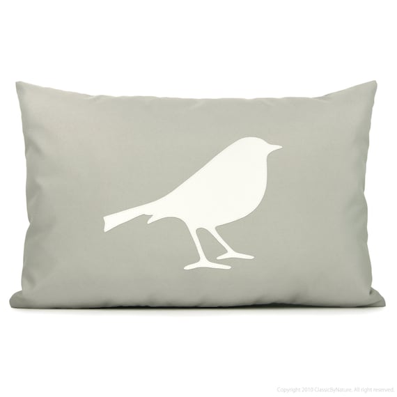 Items similar to Modern outdoor pillow cover, Garden decor, Summer decoration, Off white & grey ...