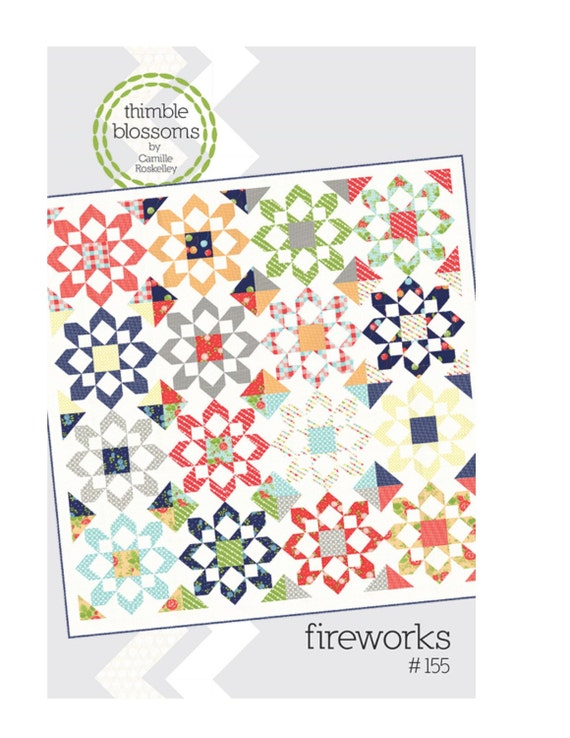 Fireworks Quilt Pattern designed by Camille Roskelly of