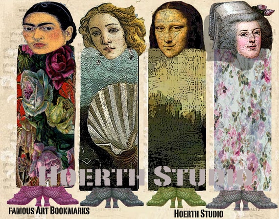 Printable Famous Women In Art Bookmarks