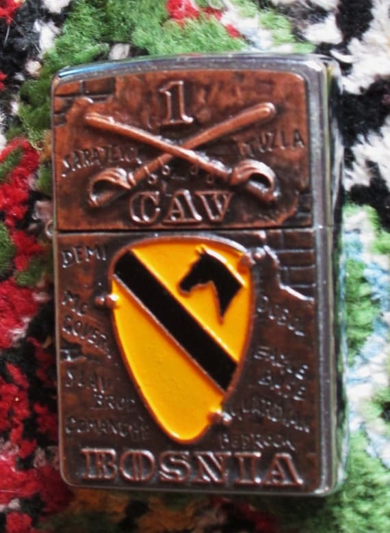 Zippo Lighter. Vintage Zippo Lighter. 1st Cav Zippo Lighter.
