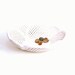 Vintage Bowl White Ceramic Basket Woven Pottery Portugal 1960s