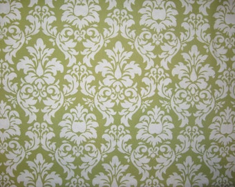 Michael Miller Dandy Damask green white 21" X 42"