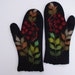 Felted Mittens- Black - Rowan