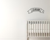 Custom Name Banner II Vinyl Wall Decal