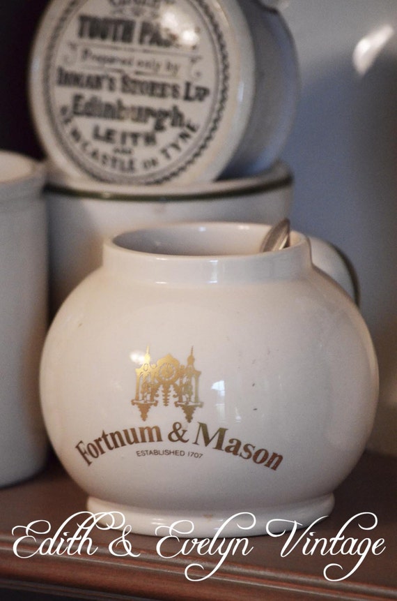 Vintage English Mustard Pot Fortnum and Mason Made In
