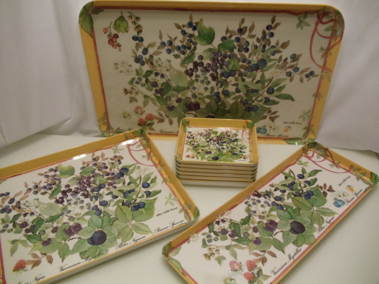 Beautiful Melamine Serving Trays of Atelier by BuslinHeirlooms