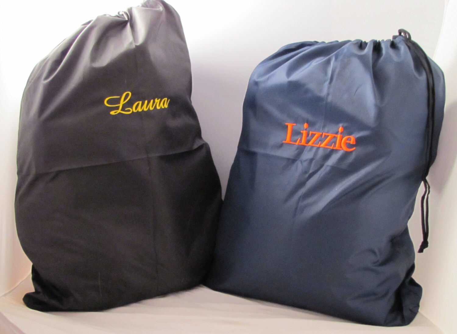 Personalized NAVY Nylon Laundry Bag. by