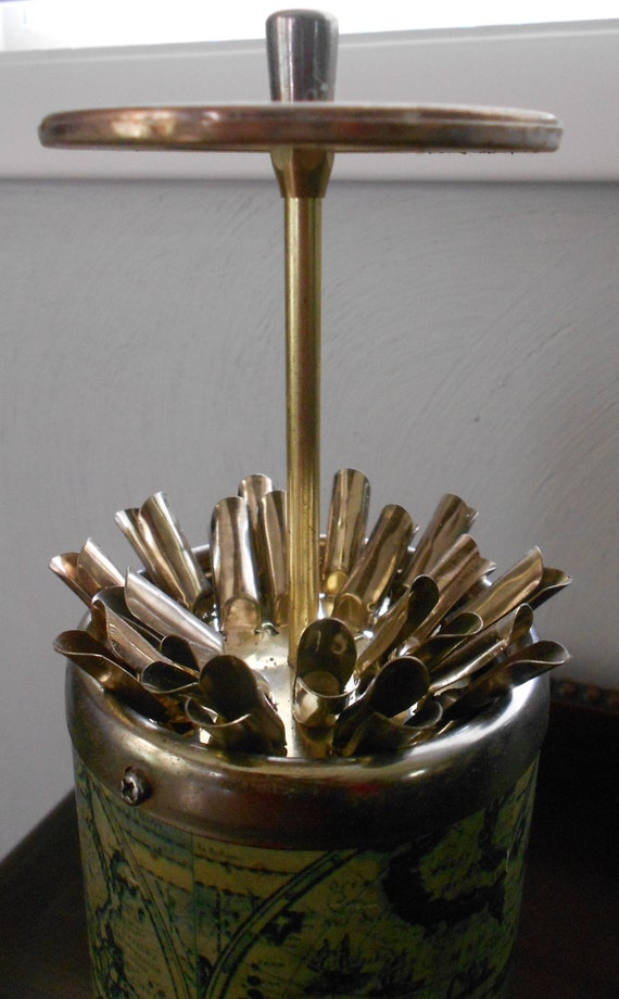 Vintage Table Cigarette Dispenser Box with music box Old