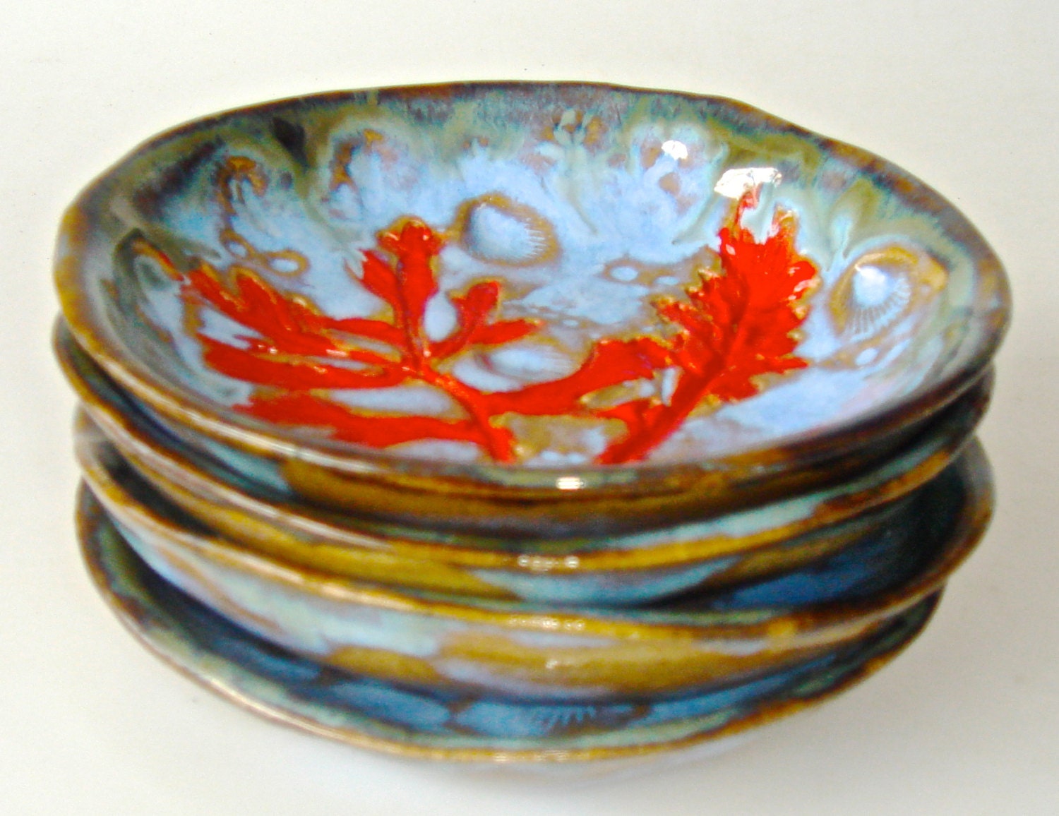 ceramic coasters small plate set appetizer dishes snack