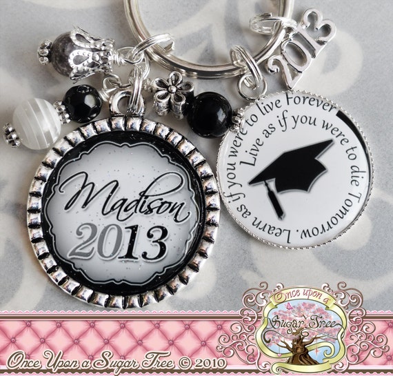 Items similar to Class of 2016 GIFT, Personalized Keychain, Graduation ...