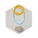 HALF OFF Dream of Shores Necklace- Peruvian Opal and Matte Yellow Czech Glass with Raw Brass