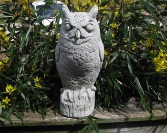 Concrete Large Owl Statue