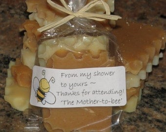 HONEY BEE Baby Shower FAVORS (Natural Honey Soap Sets) Bumble Bee theme - Order Exact Qauntity You Need! Rustic, Modern, Casual - Fits all