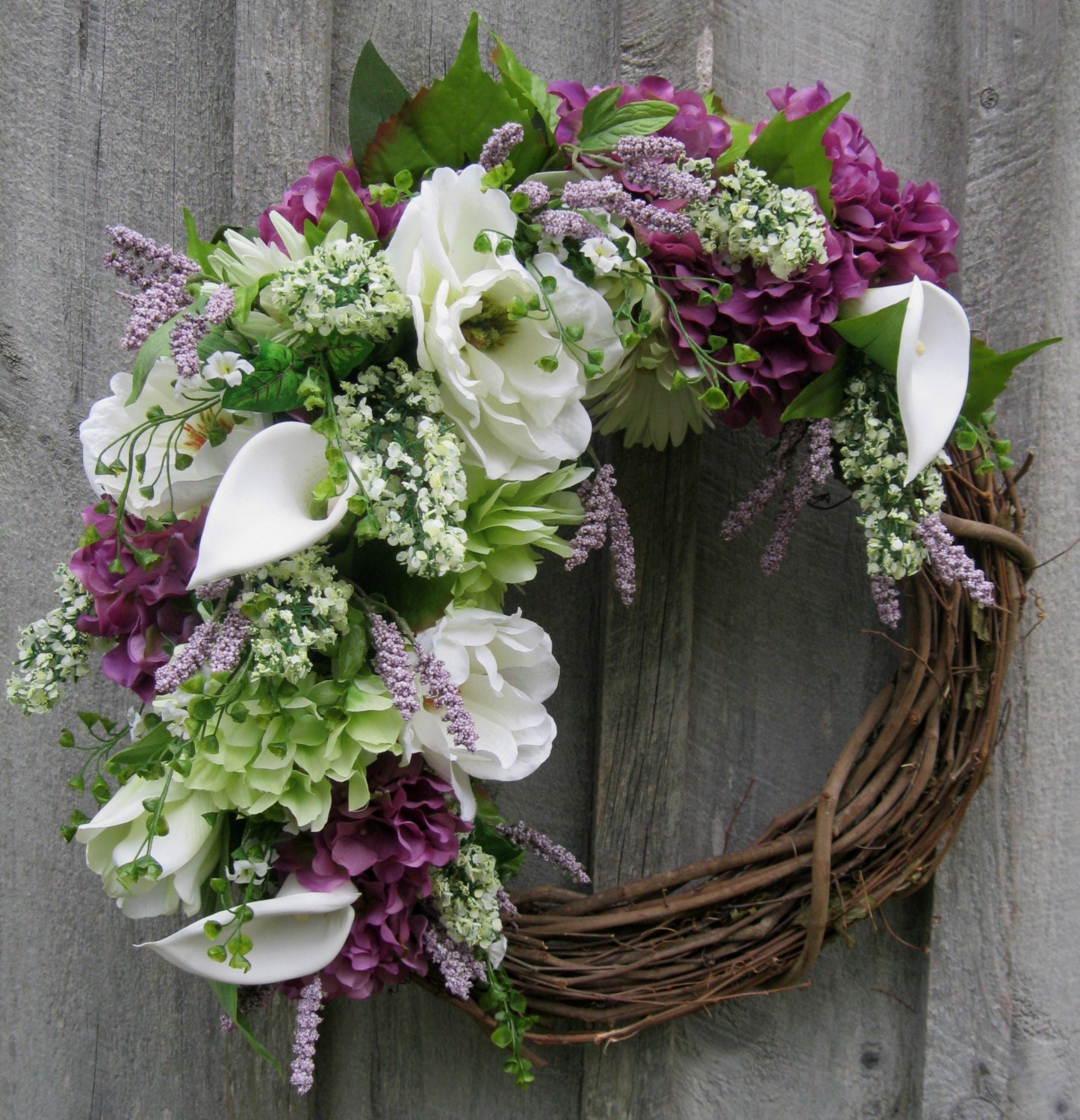 Spring Wreath Easter Wreath Elegant Decor Victorian Garden