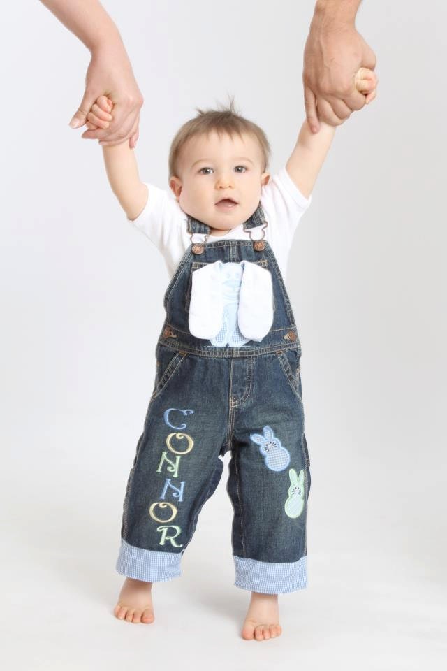 Personalized Easter Bunny Overalls