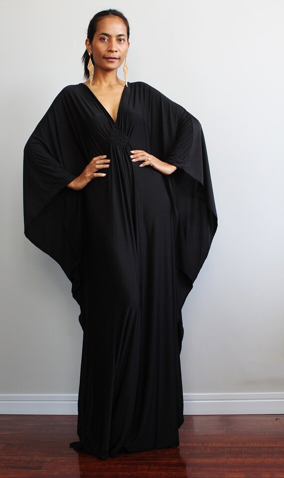 black chiffon maxi kimono