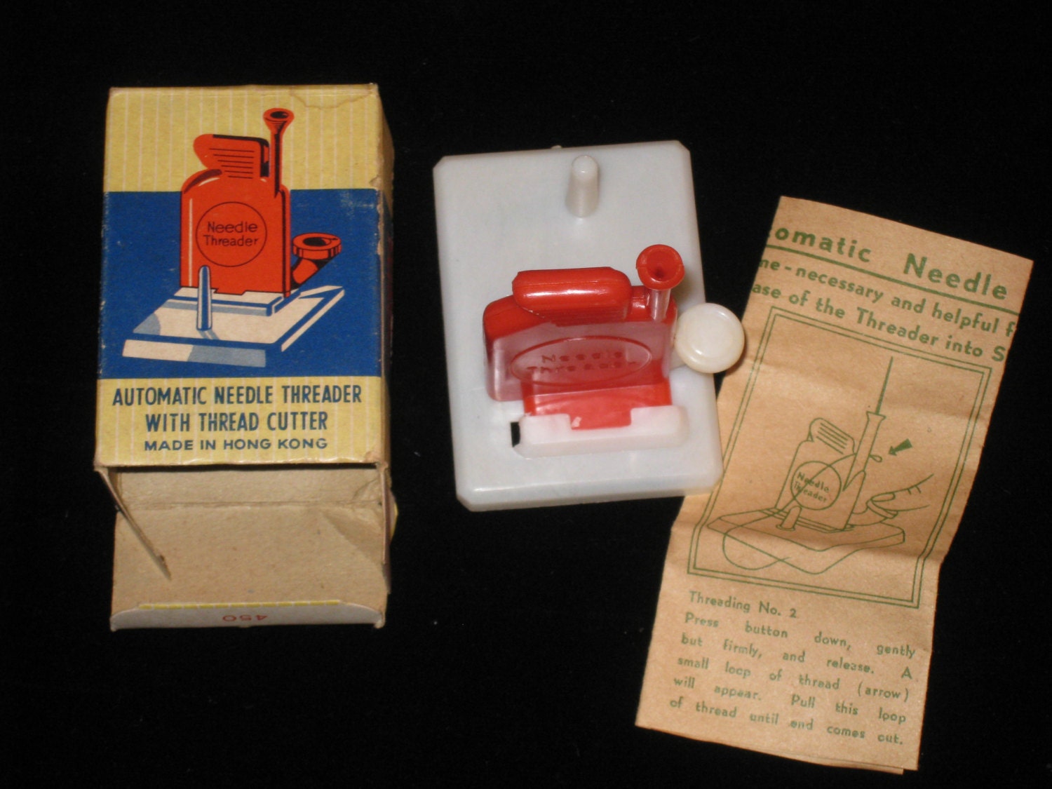 Vintage Automatic Needle Threader with Thread Cutter