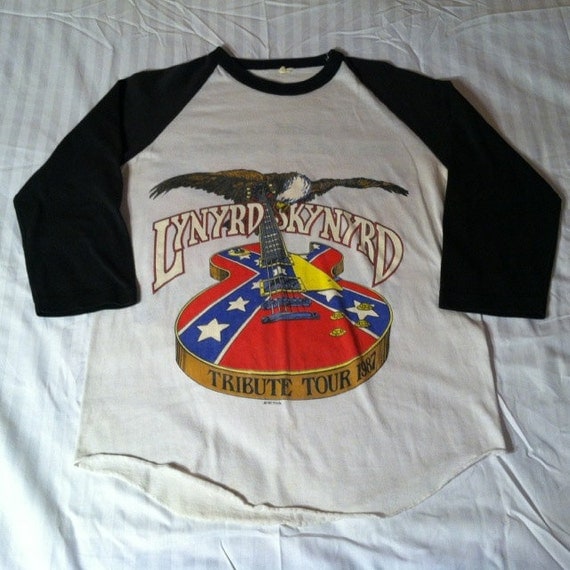 Vintage 1987 Lynyrd Skynyrd raglan t-shirt medium