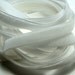 3/8" Velvet Ribbon - White - 4 yards
