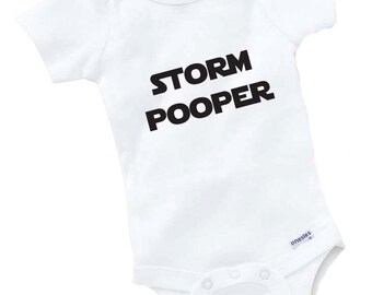 Storm Pooper Onesie Bodysuit Baby Shower Gift Funny Geek Nerd Cute Sci Fi
