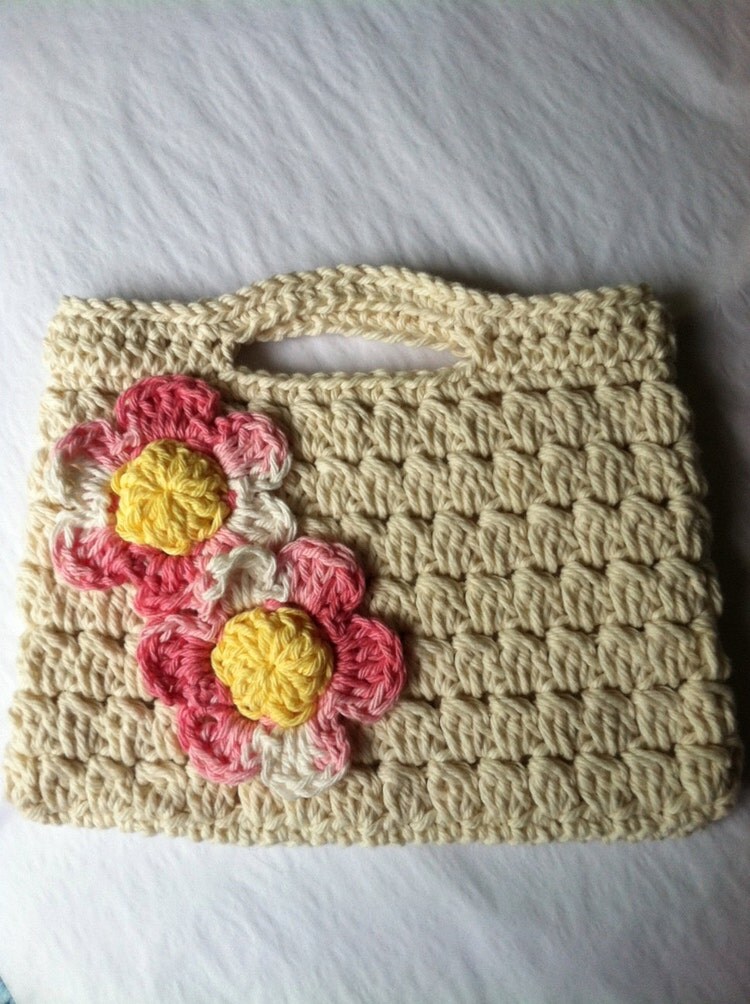 Child Purse Crochet Child Purse with Flower by LakeviewCottageKids