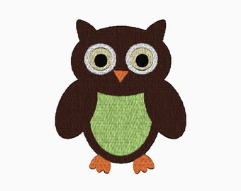 INSTANT DOWNLOAD Owl embroidery design
